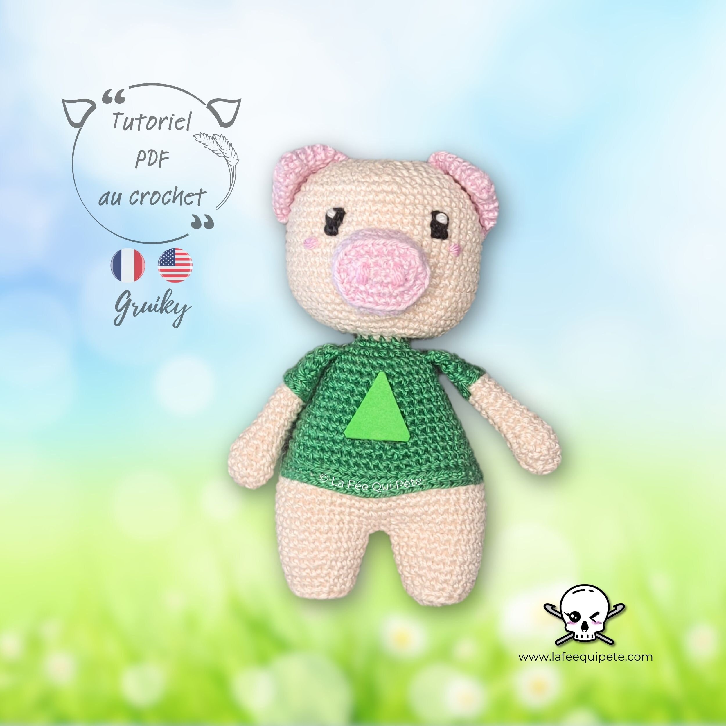 Gruiky / Crochet pattern / PDF file / French (FR) et English (US)