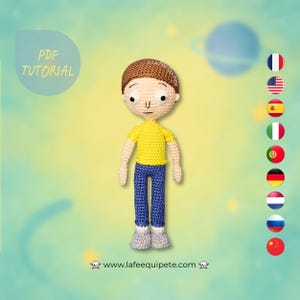 Morty Smith / Crochet tutorial / PDF files (multilingual)