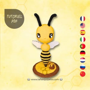 Miss Bee / Tutoriel crochet / Fichiers PDF (multilingue)
