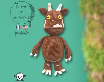 The Gruffalo / Crochet pattern / PDF file / French (FR) and English (US)