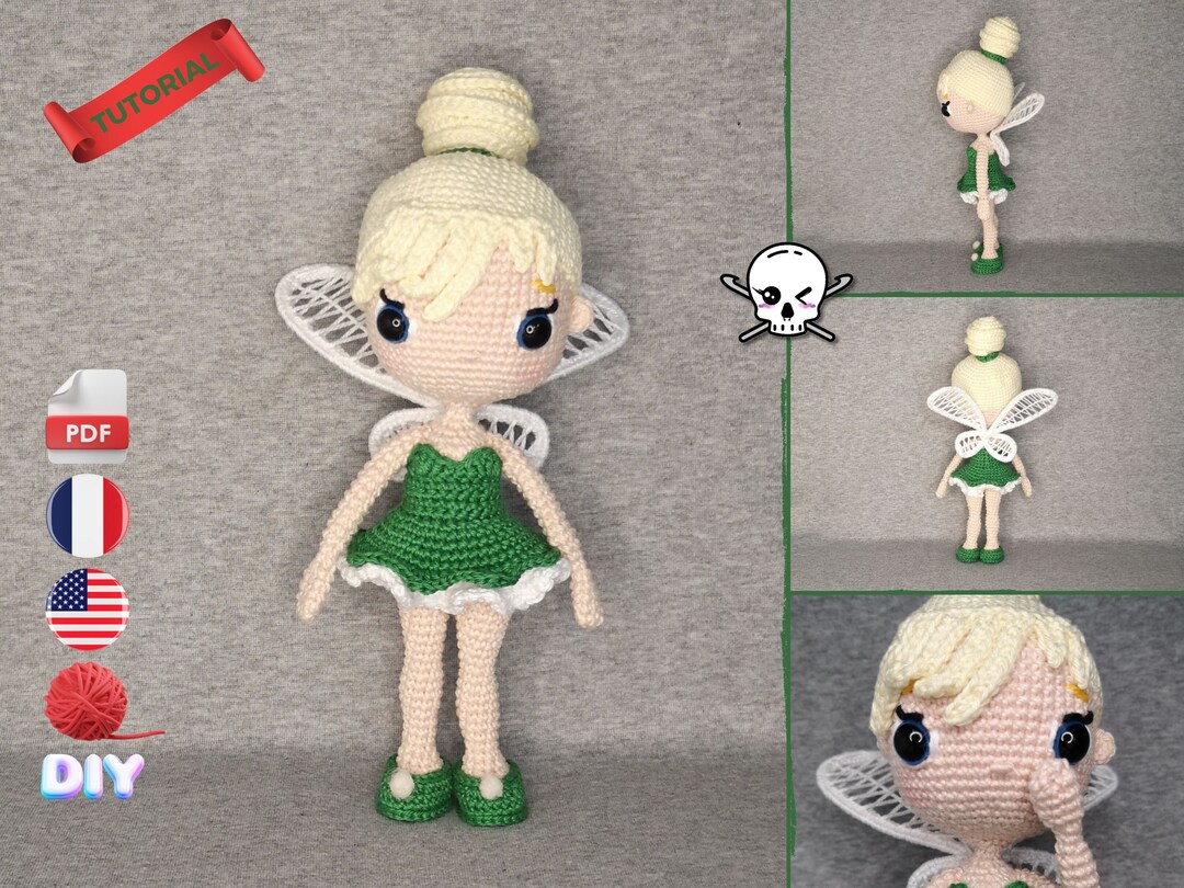 Tinkerbell / Crochet Pattern / PDF File / French FR and Etsy