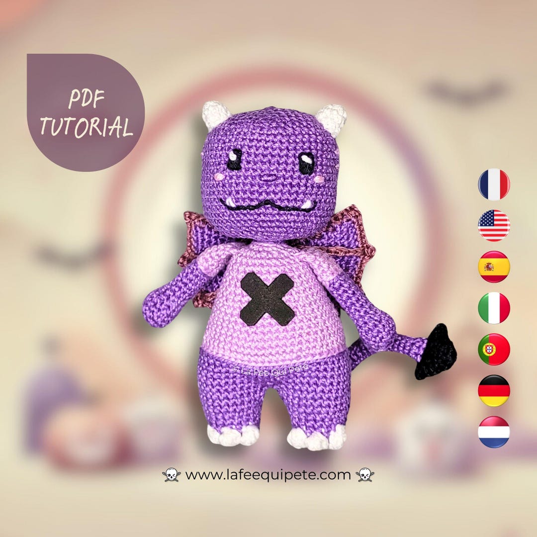Demonito / Crochet Tutorial / PDF Files (multilingual) - Etsy