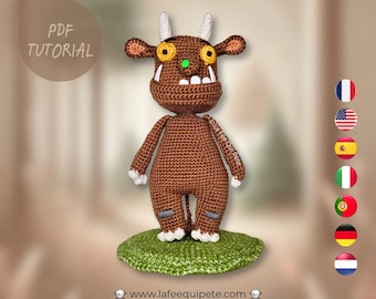 The Gruffalo / Crochet tutorial / PDF files (multilingual)
