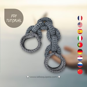 Handcuffs / Crochet tutorial / PDF files (multilingual)