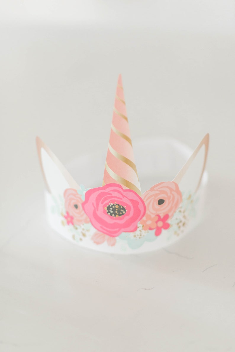 Printable Unicorn Crown Etsy