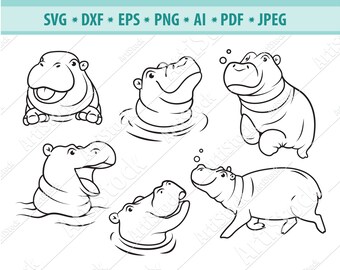 Free Free 313 Baby Hippo Svg Free SVG PNG EPS DXF File