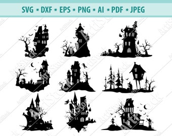 Download Haunted House Svg Etsy