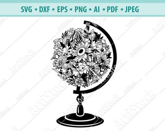 Free Free 302 Flower Globe Svg SVG PNG EPS DXF File