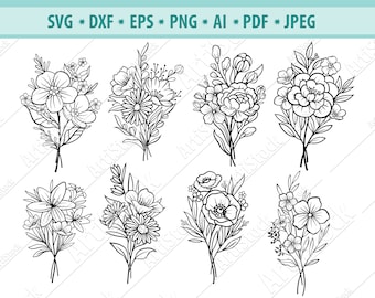 Free Free 270 Wildflower Bouquet Svg Free SVG PNG EPS DXF File