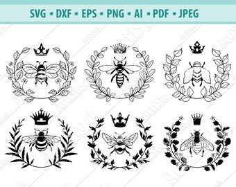 Free Free 202 Crown Svg Crown Queen Bee Clipart SVG PNG EPS DXF File