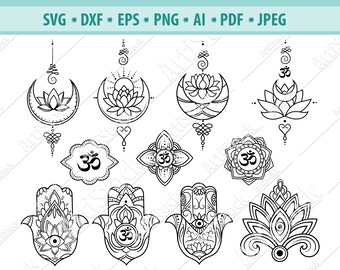 Download Hamsa Mandala Svg Etsy