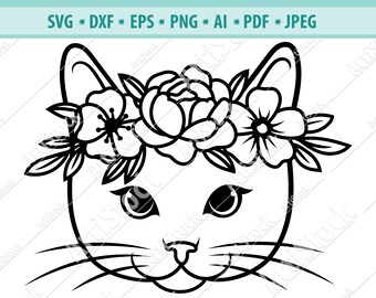 Download Cute Cat Svg Etsy