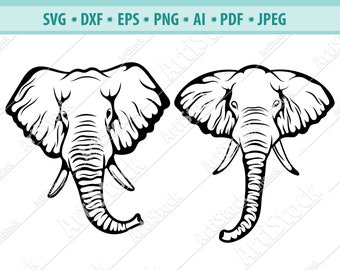 Download African Elephant Svg Etsy