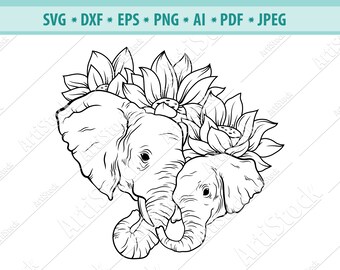 Download Elephant Head Svg Etsy