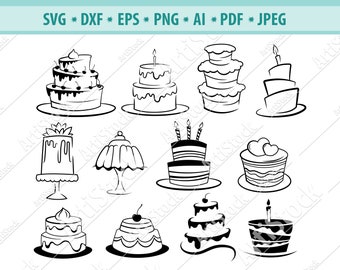 Download Tiered Cake Svg Etsy