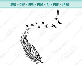 Download Feather Bird Svg Etsy