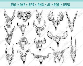 Download Cow Skull Svg Etsy