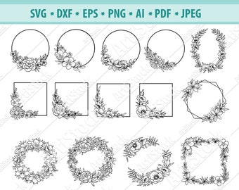 Free Free 302 Flower Circle Border Svg Free SVG PNG EPS DXF File