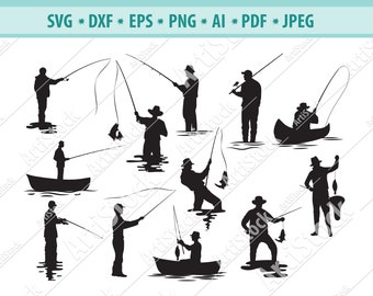 Sport Fishing Svg Etsy