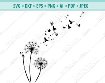 Download Dandelion Vector Etsy