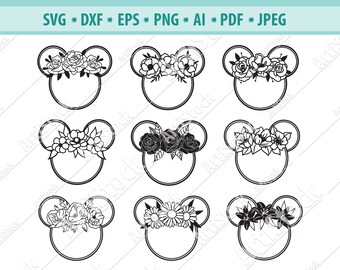 Download Minnie Wreath Svg Etsy