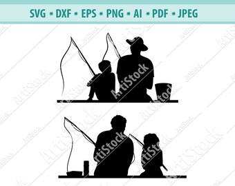 Free Free 89 Family Fishing Silhouette Svg SVG PNG EPS DXF File