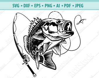 Download Big Mouth Fish Svg Etsy