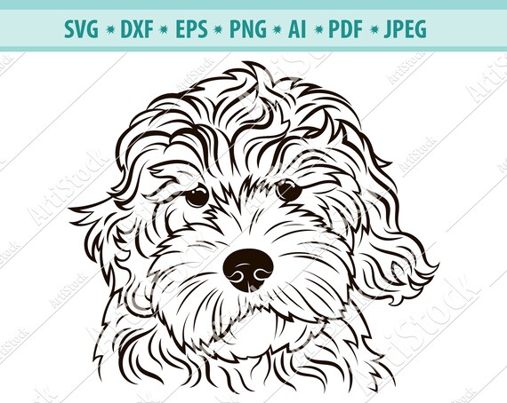 Goldendoodle Svg Dog Silhouettes Dogs Svg Digital Etsy