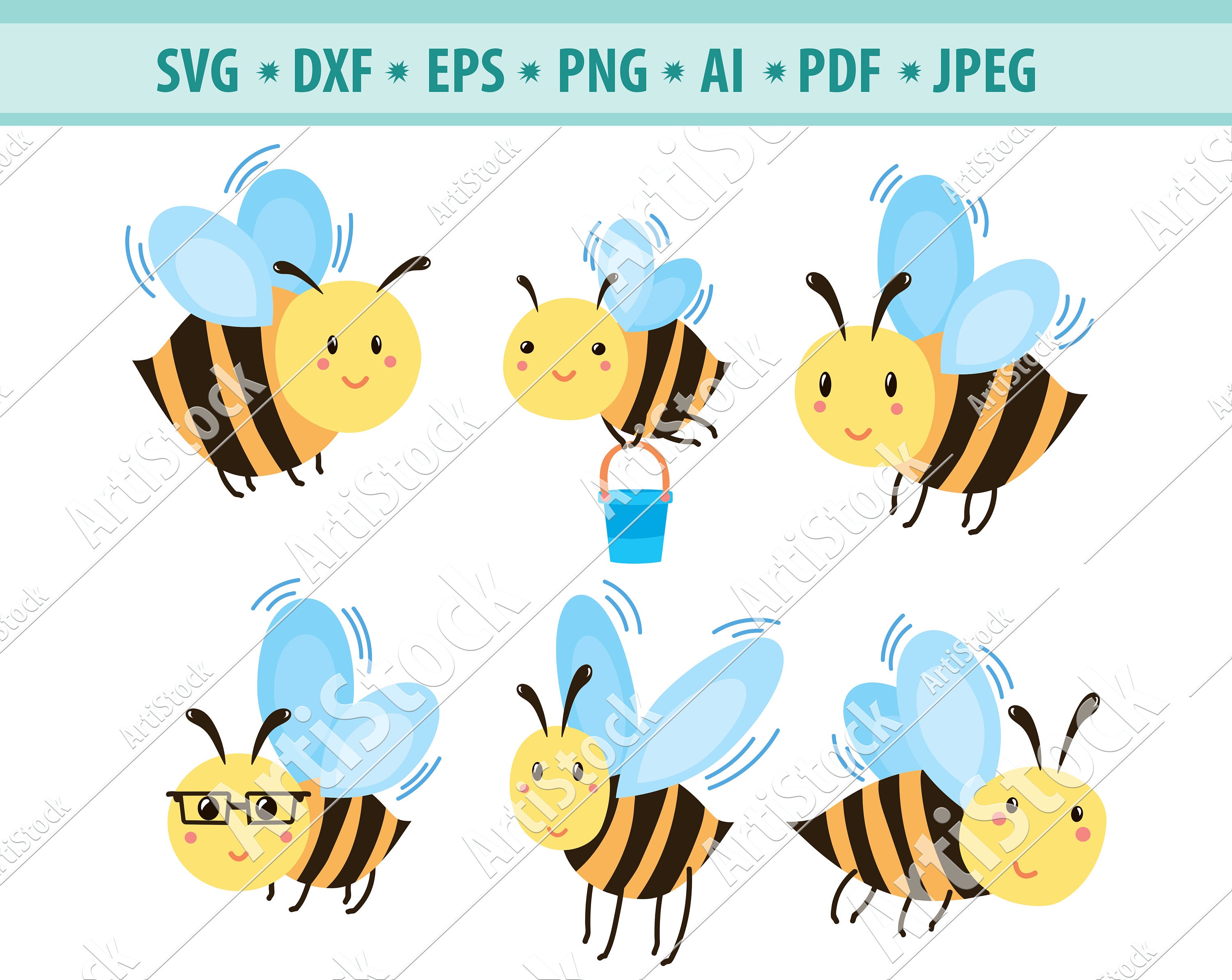 Download Bee SVG Queen Bee Svg Honey Svg Bee Clipart Bee Files for ...