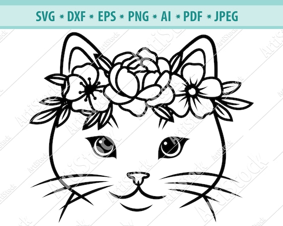 Free Free 230 Silhouette Flower Crown Svg SVG PNG EPS DXF File