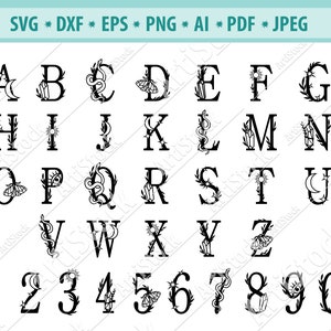 Alphabet mystique Svg, police d’Halloween Svg, Crystal Svg, Alphabets magiques Svg, Clipart de police, Alphabet sorcière Svg, Fichier de coupure de lettre, Eps, Dxf