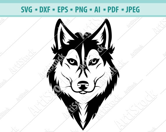 Download Husky SVG Dog SVG Cut File Use with Silhouette Studio | Etsy