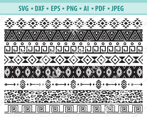Aztec Pattern Svg Native Svg File Tribal Pattern Svg | Etsy
