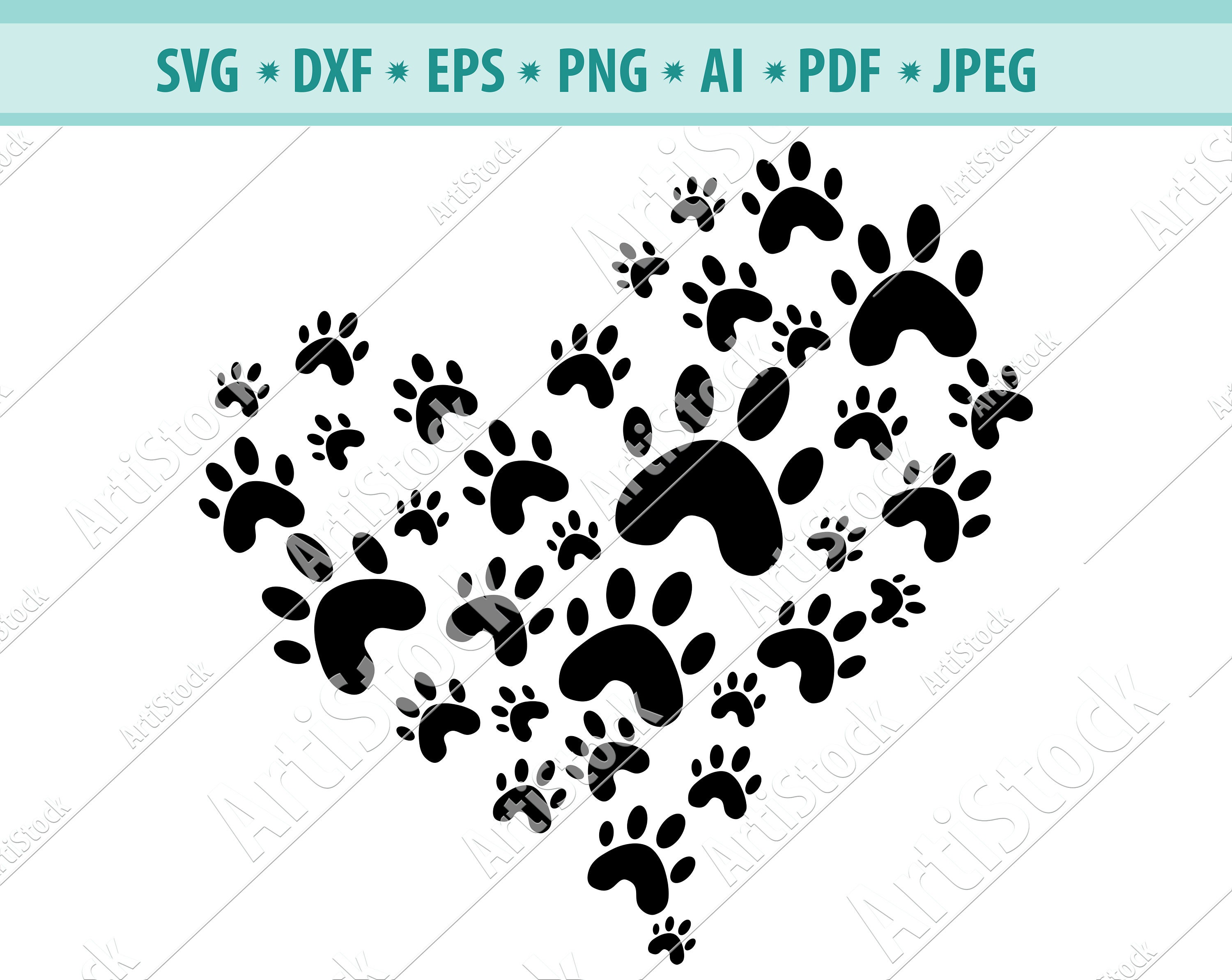 Free Free Dog Paw Silhouette Svg 196 SVG PNG EPS DXF File