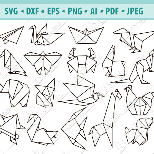 Origami Animals - Etsy