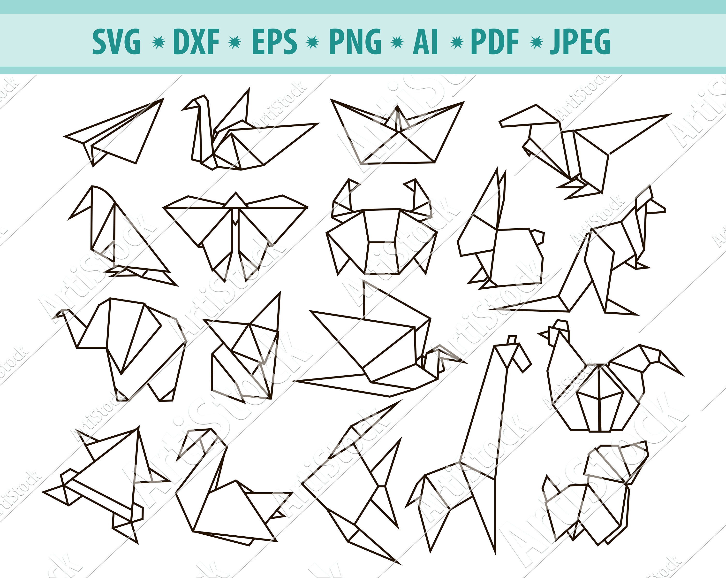 Origami Animals Svg Origami SVG Origami of Paper Svg - Etsy Origami Animals Svg Origami SVG Origami of Paper Svg - Etsy