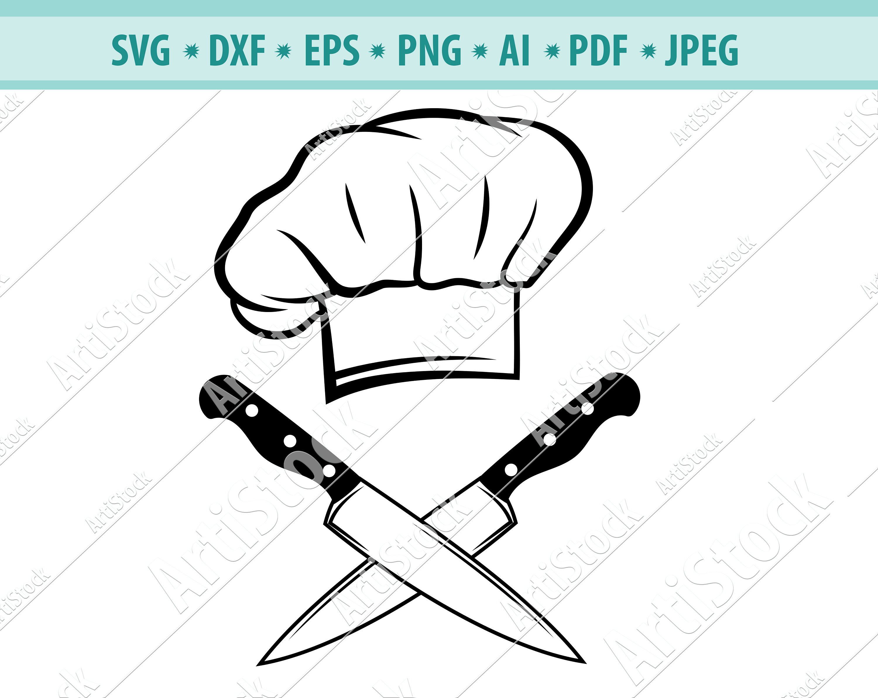 Sharp Knife For Chef Kitchen Tool For Cutting Meat Stock Illustration -  Download Image Now - iStock