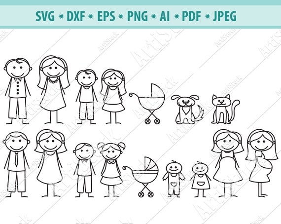 Download Stick Family Svg Bundle Stick Family Cut Files Stick Family Etsy