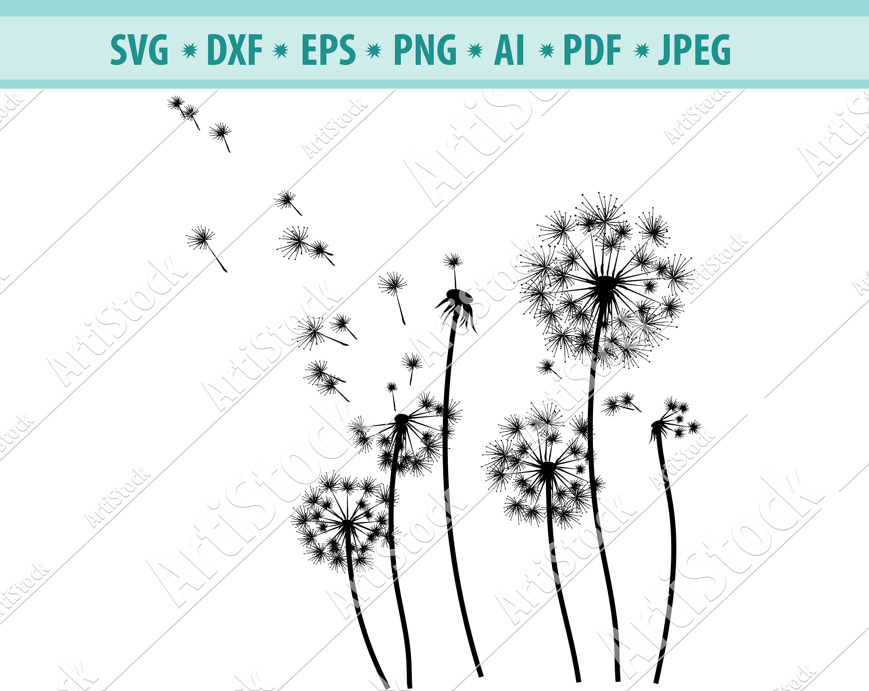Hand Drawn Dandelion Floral Illustration Stock Illustration - Download  Image Now - Dandelion, Drawing - Art Product, Outline - iStock