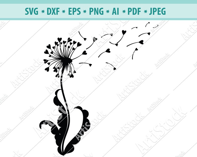 Free Free Heart Dandelion Svg 489 SVG PNG EPS DXF File