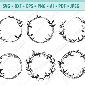 Halloween Frame Svg, Bats Monogram Frame Svg, Bat SVG Bundle, Cute Bat SVG, Halloween Bat SVG, Halloween Wreath Svg, Bat Silhouette,Png, Eps