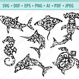 Shirt Hammerhead Shark Polynesian Art Maori Hawaii Tropical Shirt Hammerhead Shark Polynesian Art Maori Hawaii Tropical