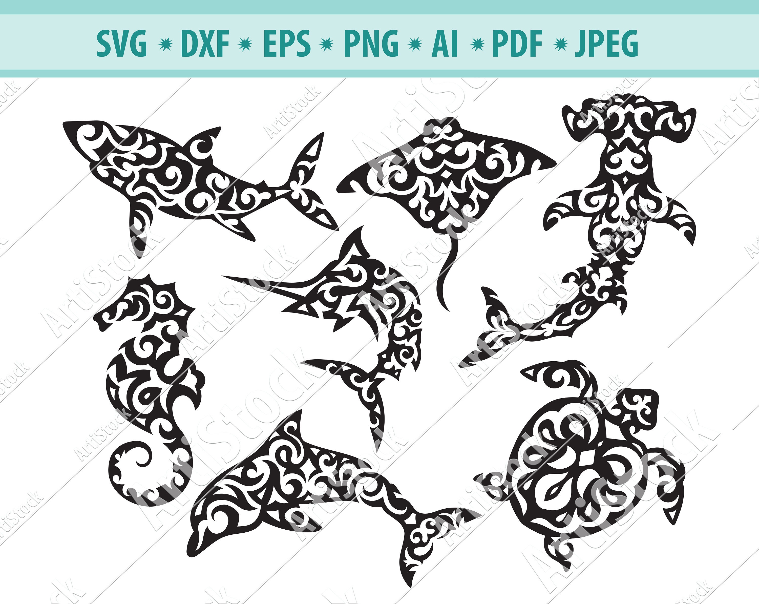 Tribal Dolphin Tattoo Design - Tattoos Designs