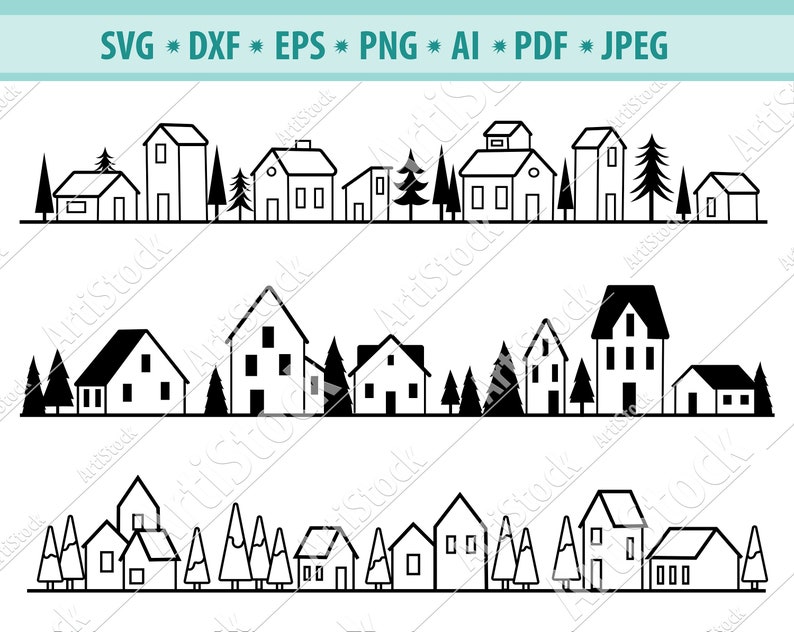 House Svg Bundle, Building Svg, Home Svg, Architecture Svg, House Cut ...