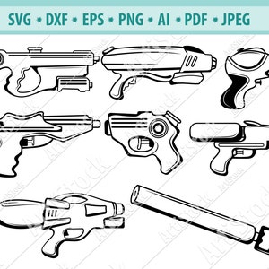 Water Gun SVG File, Water Gun Clipart, Water Gun Files for Cricut, Water Gun Silhouette, Plastic water gun Svg, Water Gun Dxf, Eps, Png, Eps