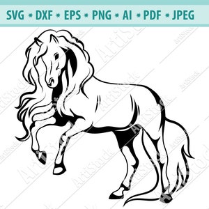 HORSE SVG, MUSTANG svg, horse head svg, horse silhouette, horse cut file, horse clipart, svg files for cricut, horse lover png, horse vector