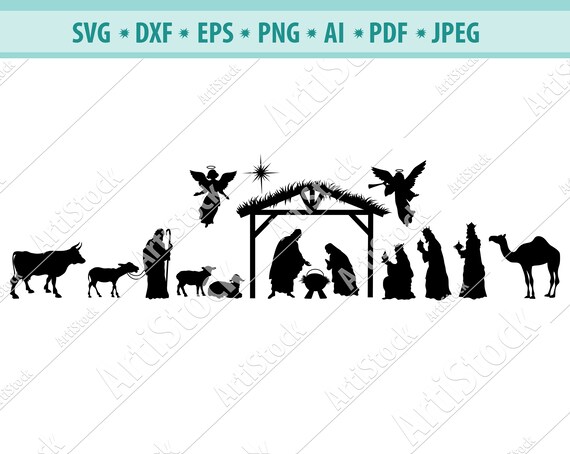 Download Dxf Pdf Baby Jesus Silhouette Cutting File Christ Svg File For Cricut Eps Nativity Svg Cut Files Jesus Birth Svg Christmas Svg Patterns Sewing Needlecraft Kromasol Com