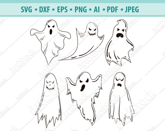 Download Ghosts Svg Halloween Svg Ghosts Clipart Ghosts Cut Files Etsy