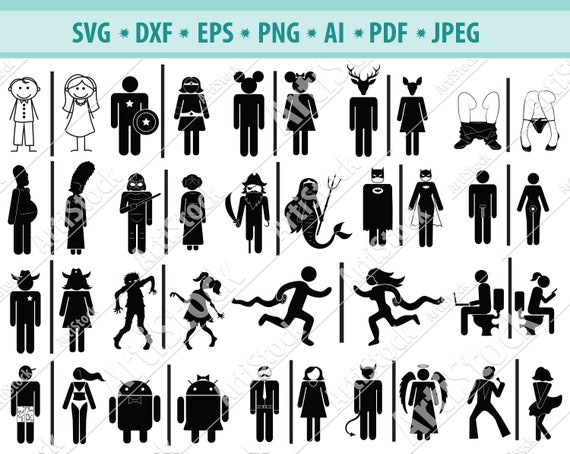 Restroom Svg Restroom Sign Svg Restrooms Door Sticker Etsy