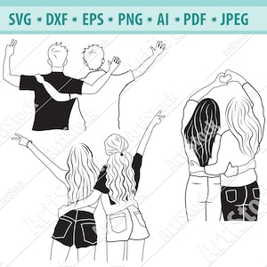 Beste Freunde Svg, Freundschaft Tag, Besties Svg, beste Freundinnen Svg, Freunde für immer Svg, männliche Freundschaft Svg, Datei für Cricut, Bff Svg, Png